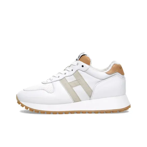 HOGAN H383 Устойчивая к истиранию Низкая Повседневная Обувь Женская Белая