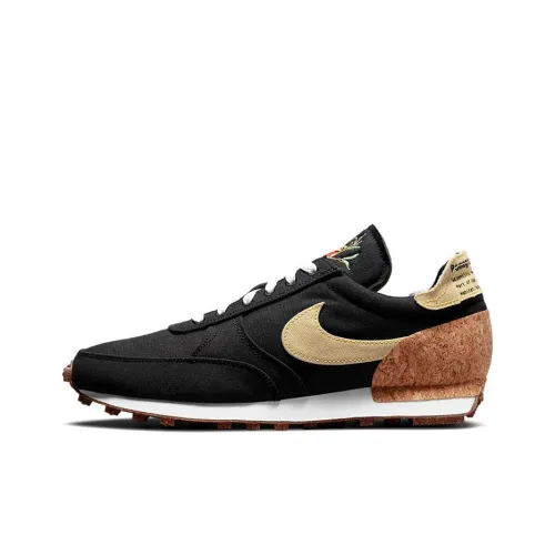 Nike Daybreak Type Шокабсорберы Противоскользящие Устойчивые к истиранию Дышащие Низкие Беговые кроссовки Мужские Черные Коричневые