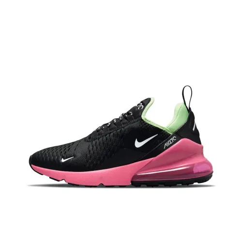 Nike Air Max 270 Low Беговые кроссовки Мужские Черные Розовые Зеленые