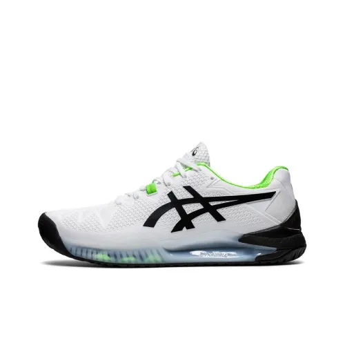 Asics Gel Resolution 8 Low Топ Беговые кроссовки Мужские Белый Синий