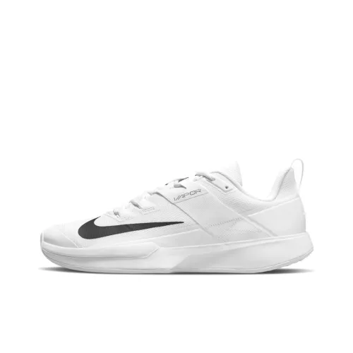 Nike Court Vapor Lite HC Low Топ Теннисные Кроссовки Мужские Белый Черный