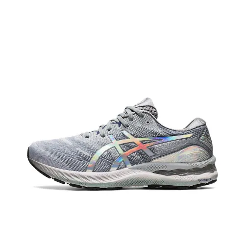 Asics Gel Nimbus 23 Low Top Gel Marathon Беговые кроссовки Мужские Laser Gray