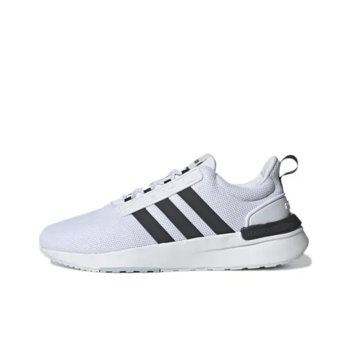 ADIDAS NEO Racer TR21 Slip Устойчивый к истиранию Дышащий Низкий Топ Тренировочные Беговые кроссовки Мужские Белый Черный