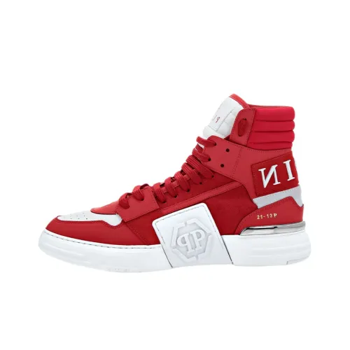 PHILIPP PLEIN Phantom High Top Скейтборд Кроссовки Мужские Красные