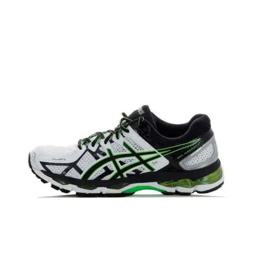 Asics Gel Kayano 21 Устойчивый к истиранию Низкий Топ Беговые кроссовки Мужские Белый Черный Многоцветный