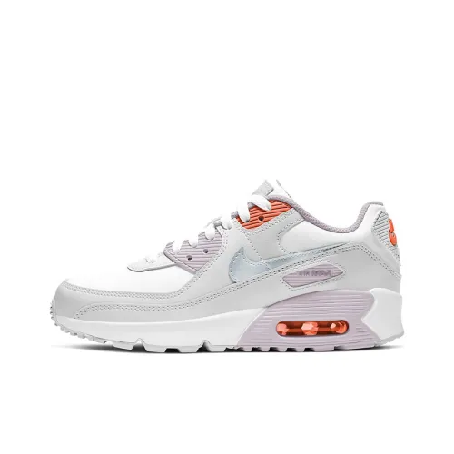 Nike Air Max 90 Low Топ Беговые кроссовки Женские Белый Серый Розовый