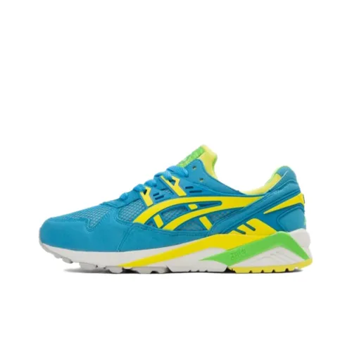 Asics Gel Kayano Trainer Износостойкие Низкие Кроссовки для Бега Мужские Синие Желтые