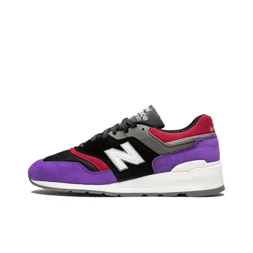 New Balance NB 997 Low Топ Беговые кроссовки Мужские Черные Фиолетовые