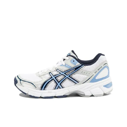 Asics Гель 180TR Устойчивый к истиранию Дышащий Низкий Топ Беговые кроссовки Женские Белые Синие