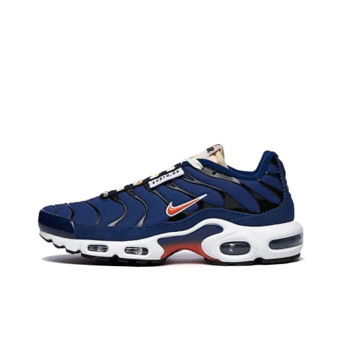 Nike Air Max Plus Low Топ Беговые кроссовки Мужские Синие Белые Оранжевые