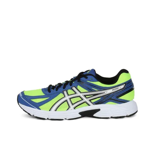 Asics Patriot 7 Low Топ Беговые кроссовки Мужские Неоновый зеленый синий