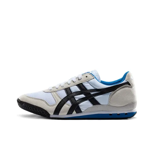 Onitsuka Tiger Ultimate 81 Амортизаторы Slip-resistant устойчивые к истиранию Низкий топ Унисекс Белый Синий