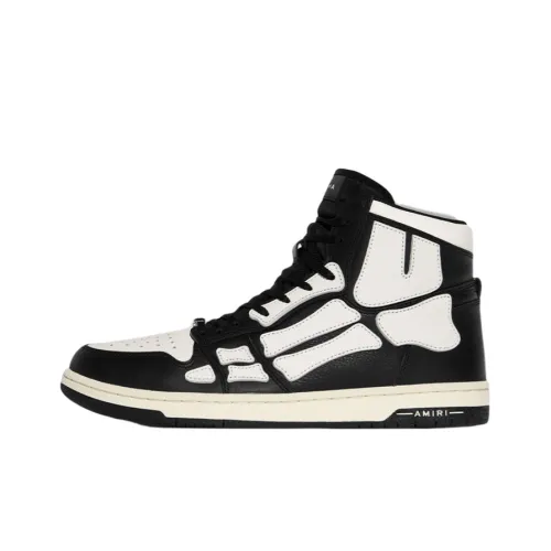 AMIRI Skel Топ Hi Стильные Скейтбординги Мужской Черный Белый