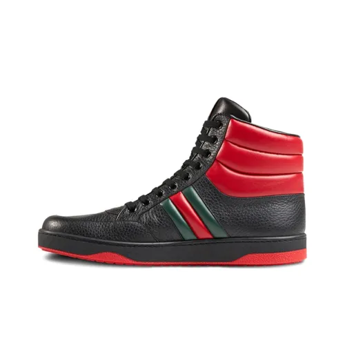GUCCI Ronnie High Топ Скейтборд Кроссовки Мужские Черные Красные