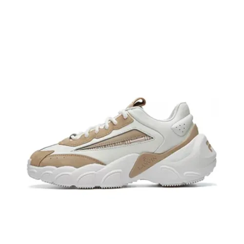 Lanvin x FILA Fashion Sneakers Low Топ Кэжуал Женские Белый Желтый