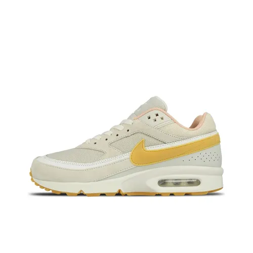 Nike Air Max BW Low Топ Беговые кроссовки Мужские Бежево-желтые