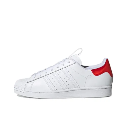 Beijing x Adidas Originals Superstar Series Low Скейтборд Кроссовки Унисекс Белый Красный