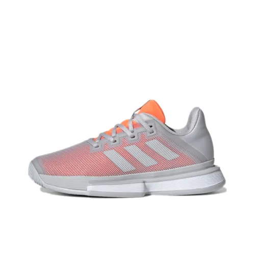 Adidas Solematch Bounce Устойчивый к истиранию Противоскользящий Низкий Топ Беговые кроссовки Женские Серый