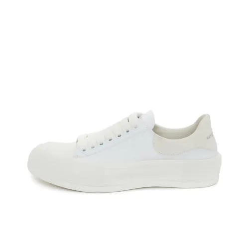 Alexander McQueen Deck Plimsoll Low Топ Стильные Скейтбординги Мужской Белый