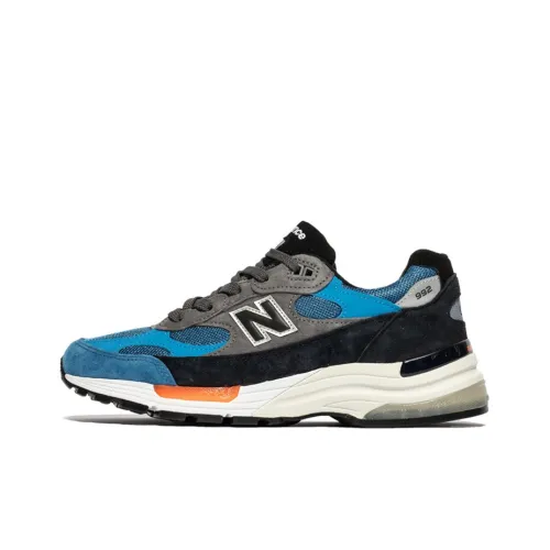 New Balance NB 992 Low Топ Беговые кроссовки Мужские Серый Синий