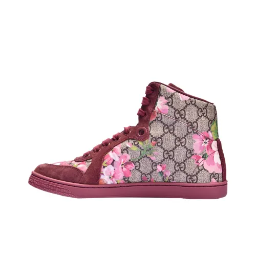 GUCCI Высокие Топы Стильные Скейтбординг Женские Розовые