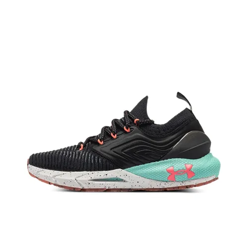 Under Armour HOVR Phantom 2 Low Топ Повседневные Беговые Кроссовки Женские Черный Оранжевый