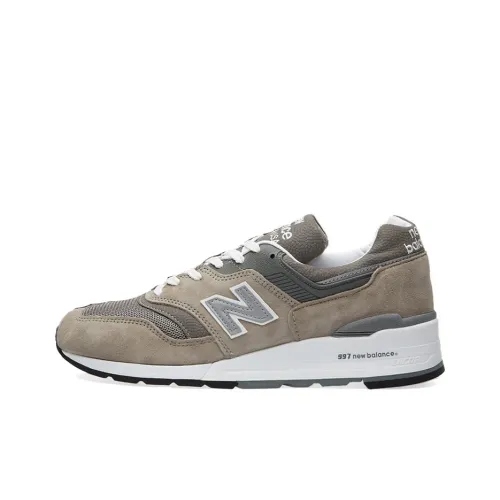 New Balance NB 997 Амортизация Устойчивость к истиранию Дышащие Низкие Кроссовки для бега Унисекс Умбра
