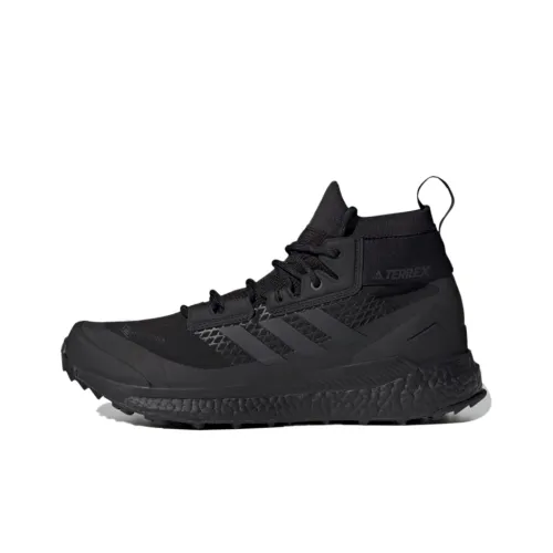 adidas Terrex FREE HIKER Gore tex Поход Противоскользящий Устойчивый к истиранию MID Топ Походная обувь Мужская Угольный Черный