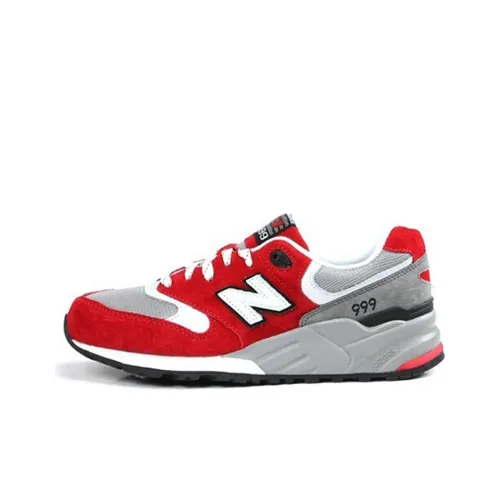 New Balance NB 999 Устойчивые к истиранию Низкие Беговые кроссовки Мужские Красные