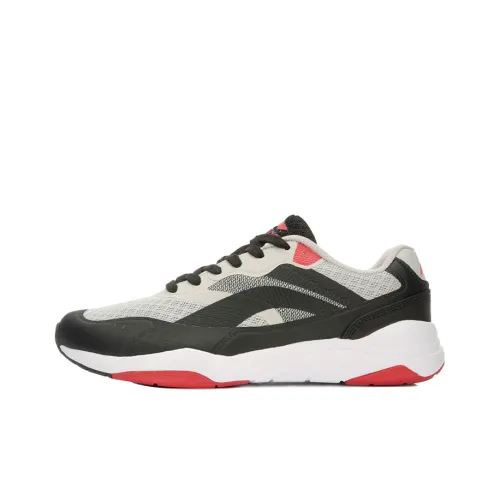 Лайнер 5KM Shock Absorbers Противоскользящий Устойчивый к износу Низкий Топ Беговые кроссовки Мужские Серый Черный Красный