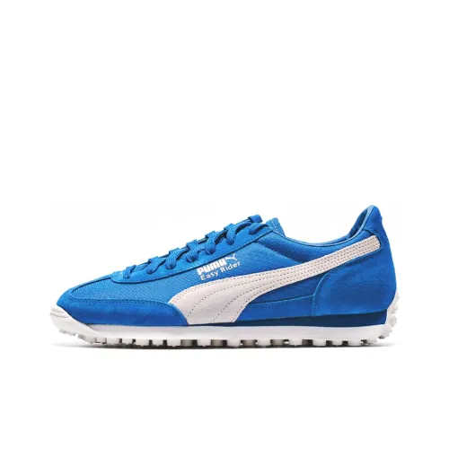 PUMA Easy Rider Амортизирующие шоки Противоскользящие и устойчивые к истиранию Дышащие Низкие беговые кроссовки Унисекс Синие Серые