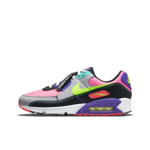 Nike Air Max 90 Low Топ Air Cushion Беговые кроссовки Мужские Многоцветные