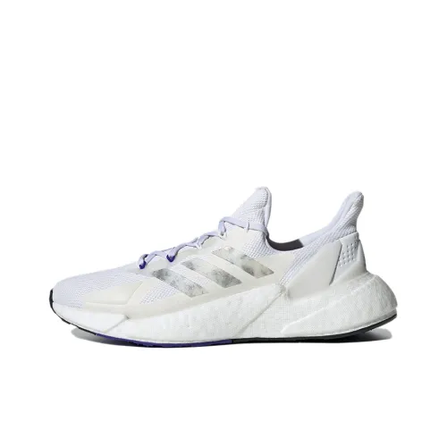 Adidas X9000l4 Дышащий и Противоскользящий Низкий Топ Марафон Беговые кроссовки Мужские Белый Серый