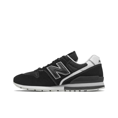 New Balance NB 996 Устойчивый к истиранию Низкий Топ Повседневная Городская Коммутерская Беговая Обувь Унисекс Черный Белый