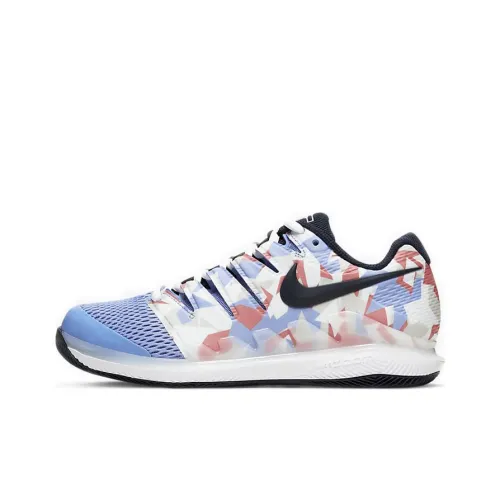Nike Air Zoom Vapor X Shock Absorbers Slip-Resistant Low Top Tennis Shoes Women's Blue White Найк Эйр Зум Вапор X Шок Абсорбер Слип-Резистент Низкий Топ Теннис Кроссовки Женские Синий Белый