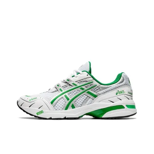 Asics Гель 1090 V1 Устойчивый к истиранию Дышащий Низкий Топ Беговые кроссовки Женские Белый Зеленый
