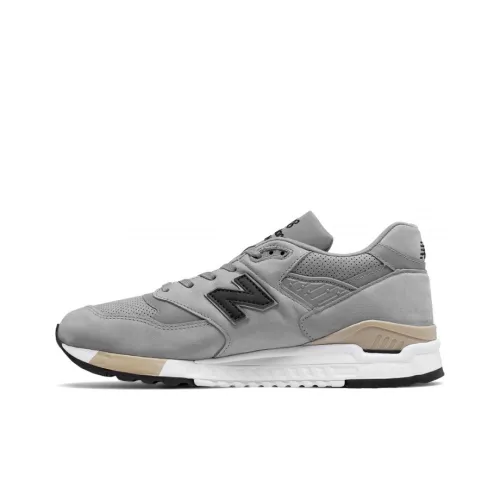 New Balance NB 998 Low Top Марафон Беговые кроссовки Мужские Серый Черный Сделано в США