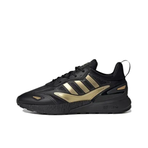Adidas Originals ZX 2K BOOST 2,0 Low Топ Casual Унисекс Черный Золото