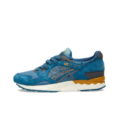Asics Gel Lyte 5 Low Топ Марафон Беговые кроссовки Унисекс Морской синий
