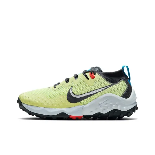 Nike Wildhorse 7 Амортизирующие противоскользящие устойчивые к истиранию низкий топ беговые кроссовки мужские светло-желтые