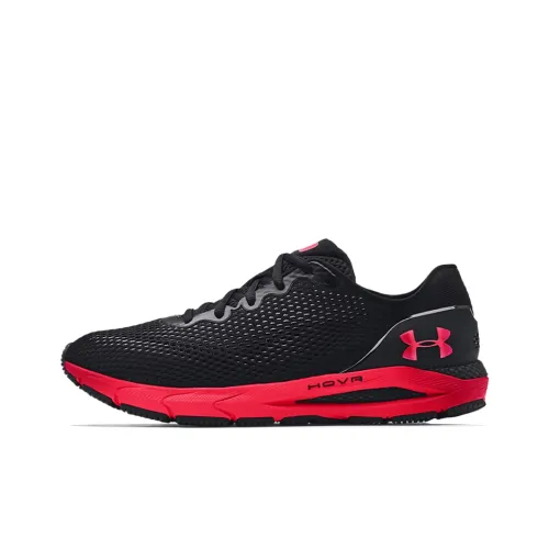 Under Armour SONIC 4 Low Топ Беговые кроссовки Мужской Черный Красный