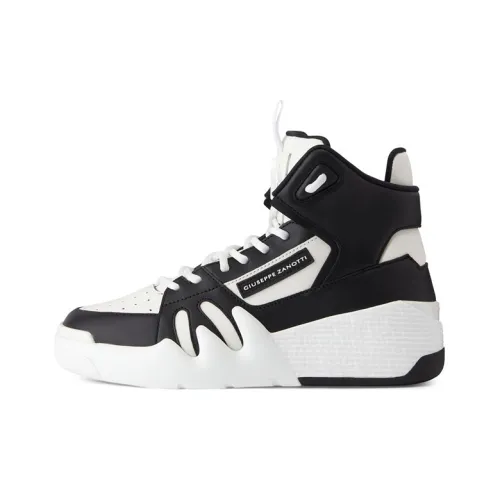 Giuseppe Zanotti GZ Talon Fero High Топ Скейтборд Кроссовки Женские Черный Белый