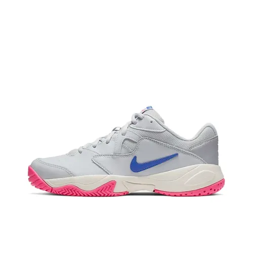 Nike Court Lite 2 Амортизаторы Slip-Resistant Low Top Теннисные Кроссовки Женские Серый Розовый