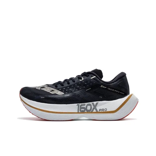 XTEP 160X 2,0 Pro Амортизаторы Slip-resistant устойчивые к истиранию дышащие низкий топ беговые кроссовки Мужские Черные