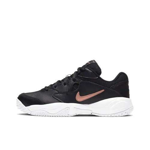 Nike Court Lite 2 Амортизирующие Slip-Resistant Низкие Кроссовки для Тениса Женские Черные
