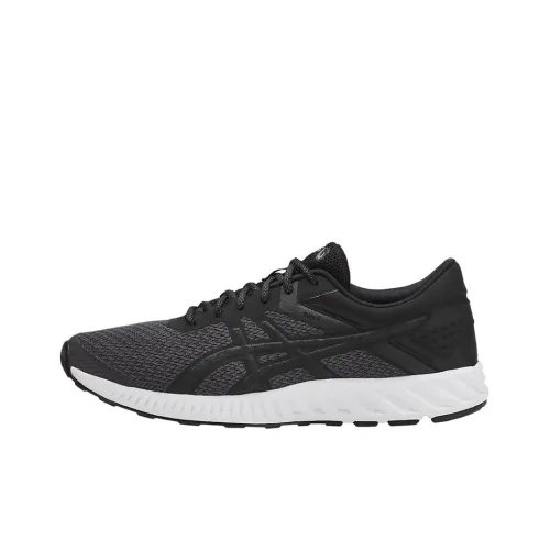Asics Fuzex Lyte 2 Легкий и Дышащий Низкий Топ Беговые Кроссовки Мужские Черные
