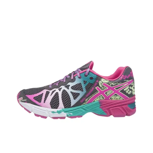 Asics Гель Noosa 9 Low Топ Повседневные Беговые Кроссовки Унисекс Серый Розовый