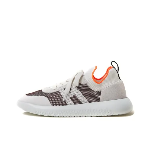 HERMES Crew Low Топ Повседневная обувь Женская Серый Белый