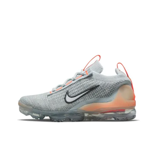 Nike VaporMax 2021 Low Беговые кроссовки GS Серый Оранжевый Многоцветный
