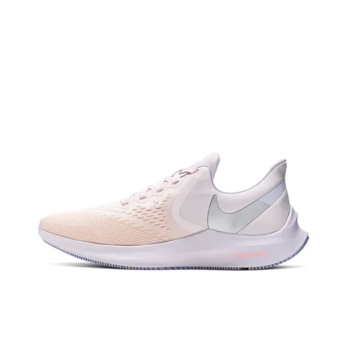 Nike Zoom Winflo 6 Амортизаторы Slip-resistant Дышащие Низкие Беговые кроссовки Женские Светло-оранжевые